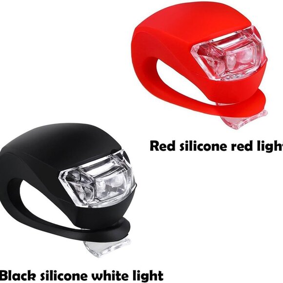 Bicycle Light Front and Rear Silicone LED Bike Light Set - Bike Headlight and Ta - Picture 3 of 7